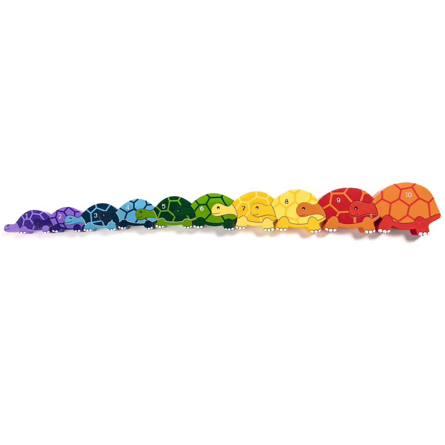 TORTOISE ROW - Wooden Number Jigsaw Puzzle