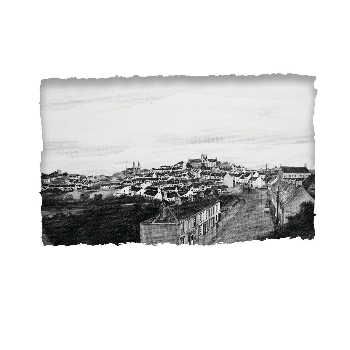 ARMAGH FROM LOWER IRISH STREET - County Armagh by Stephen Farnan