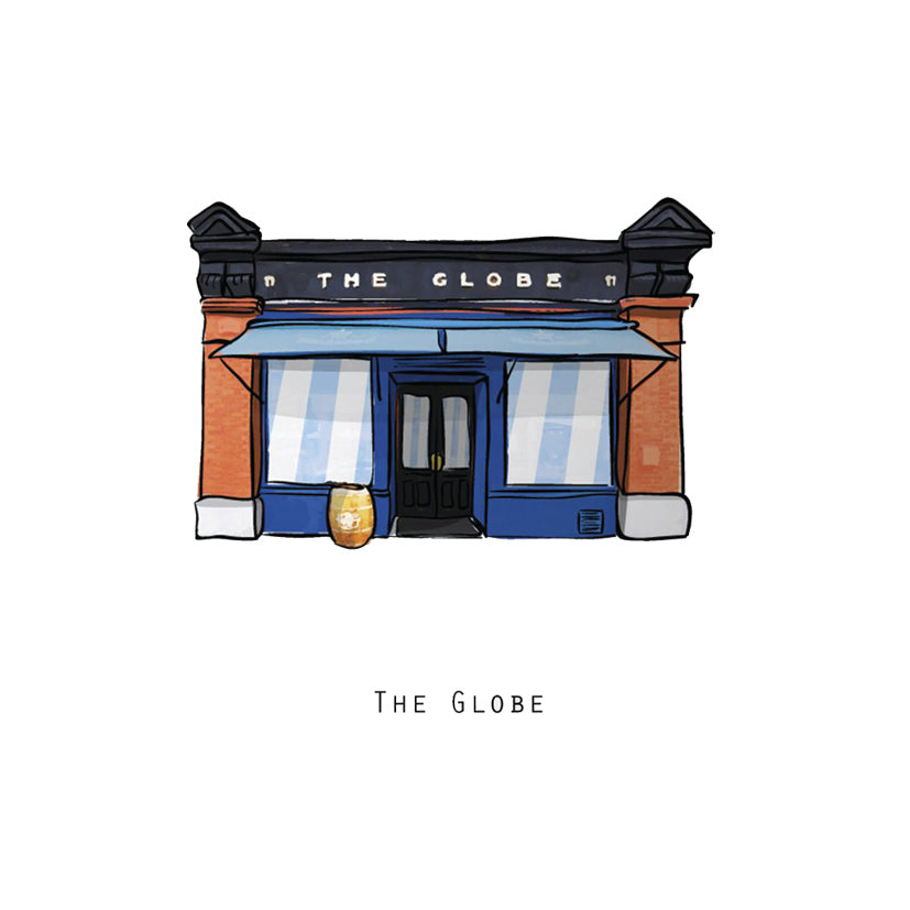 The GLOBE - Dublin Pub Print - Made in Ireland