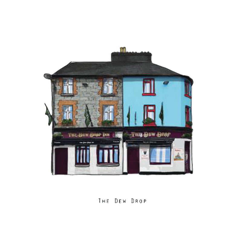 The DEW DROP - Galway Pub Print - Made in Ireland