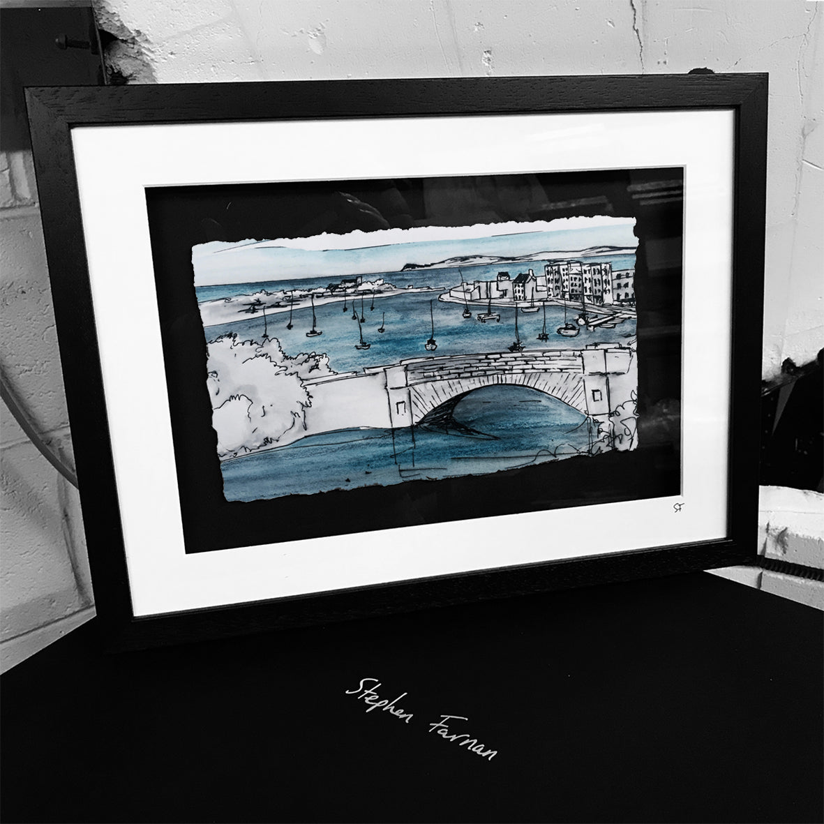 DEVONSHIRE BRIDGE, DUNGARVAN - River Colligan County Waterford by Stephen Farnan