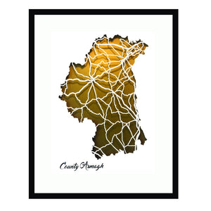 ARMAGH - Papercut map - Designed Imagined Made in Ireland