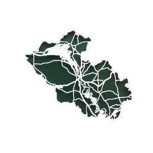 County FERMANAGH - Papercut map - Designed Imagined Made in Ireland