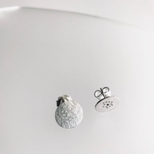 Circle Stud Earrings Sterling Silver - Circle Collection, Made in Ireland