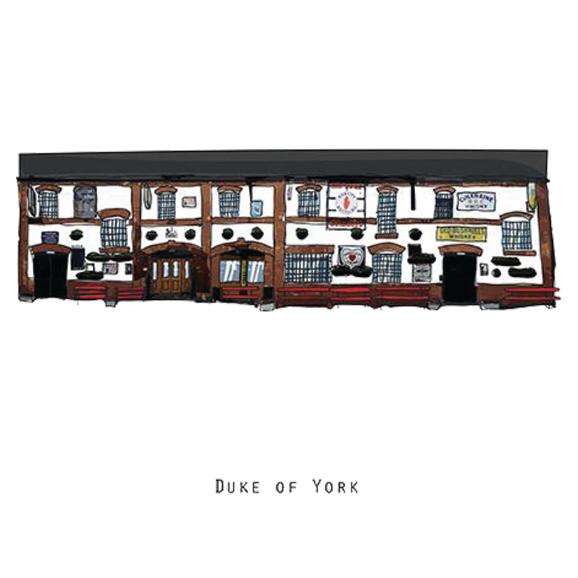 DUKE OF YORK - Belfast Pub Print - Made in Ireland