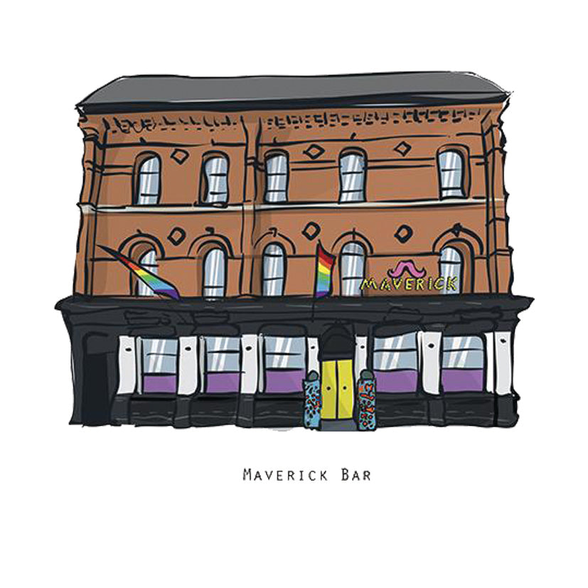 MAVERICK - Belfast Pub Print - Made in Ireland