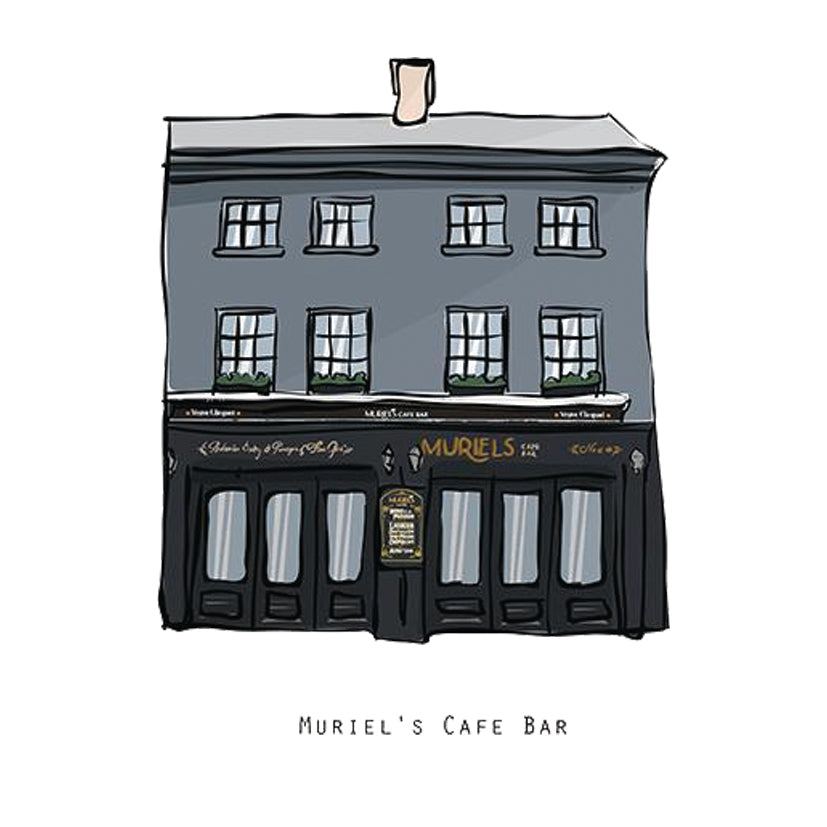 MURIEL’S CAFE BAR - Belfast Pub Print - Made in Ireland