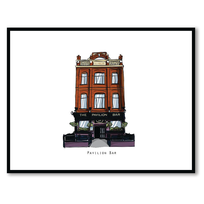 PAVILLION BAR - Belfast Pub Print - Made in Ireland