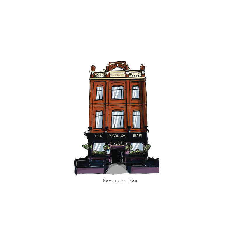 PAVILLION BAR - Belfast Pub Print - Made in Ireland
