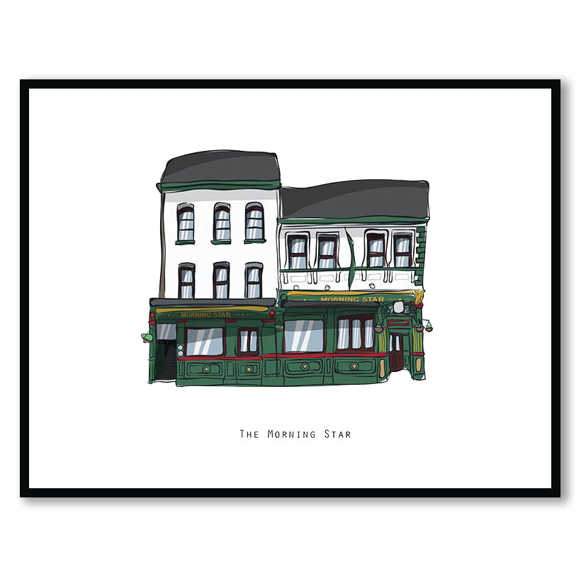 The MORNING STAR - Belfast Pub Print - Made in Ireland