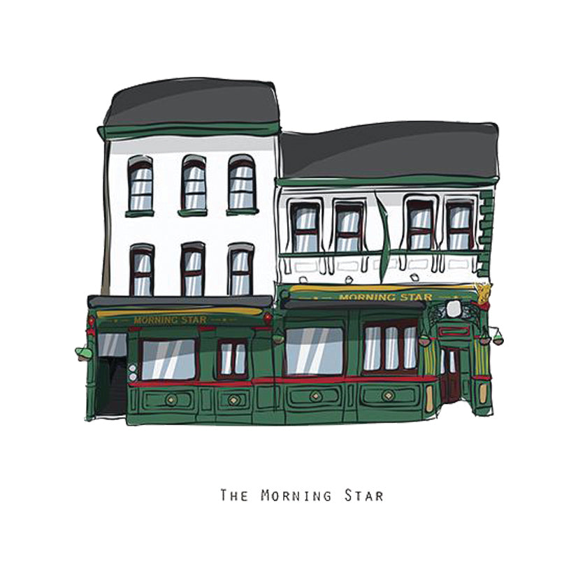 The MORNING STAR - Belfast Pub Print - Made in Ireland