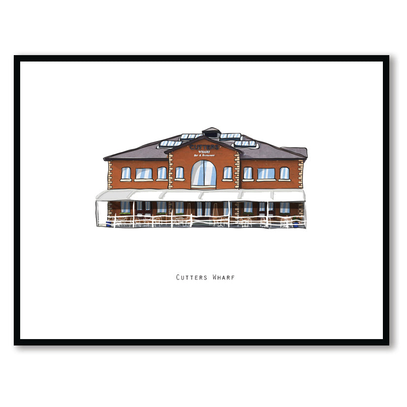 CUTTERS WARF - Belfast Pub Print - Made in Ireland