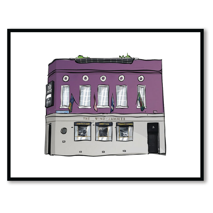 The WIND JAMMER - Dublin Pub Print - Made in Ireland