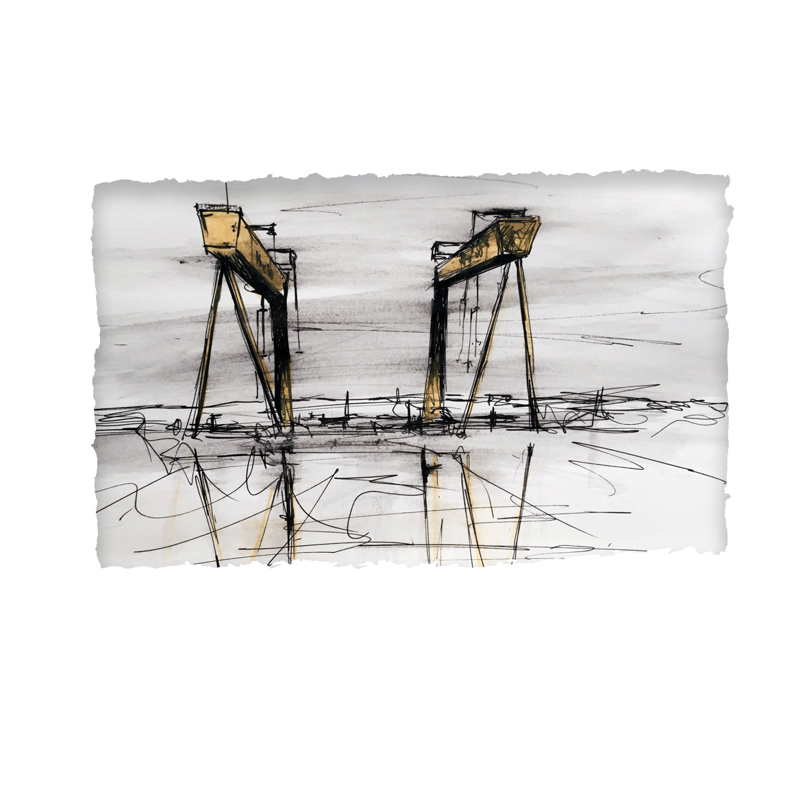 THE CRANES - Harland and Wolff Shipyard Belfast County Antrim by Stephen Farnan