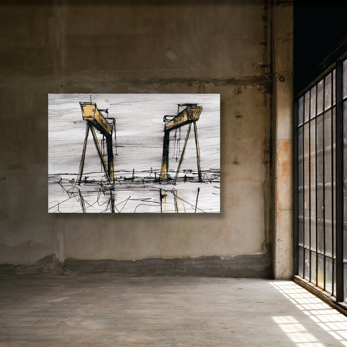 THE CRANES - Harland and Wolff Shipyard Belfast County Antrim by Stephen Farnan
