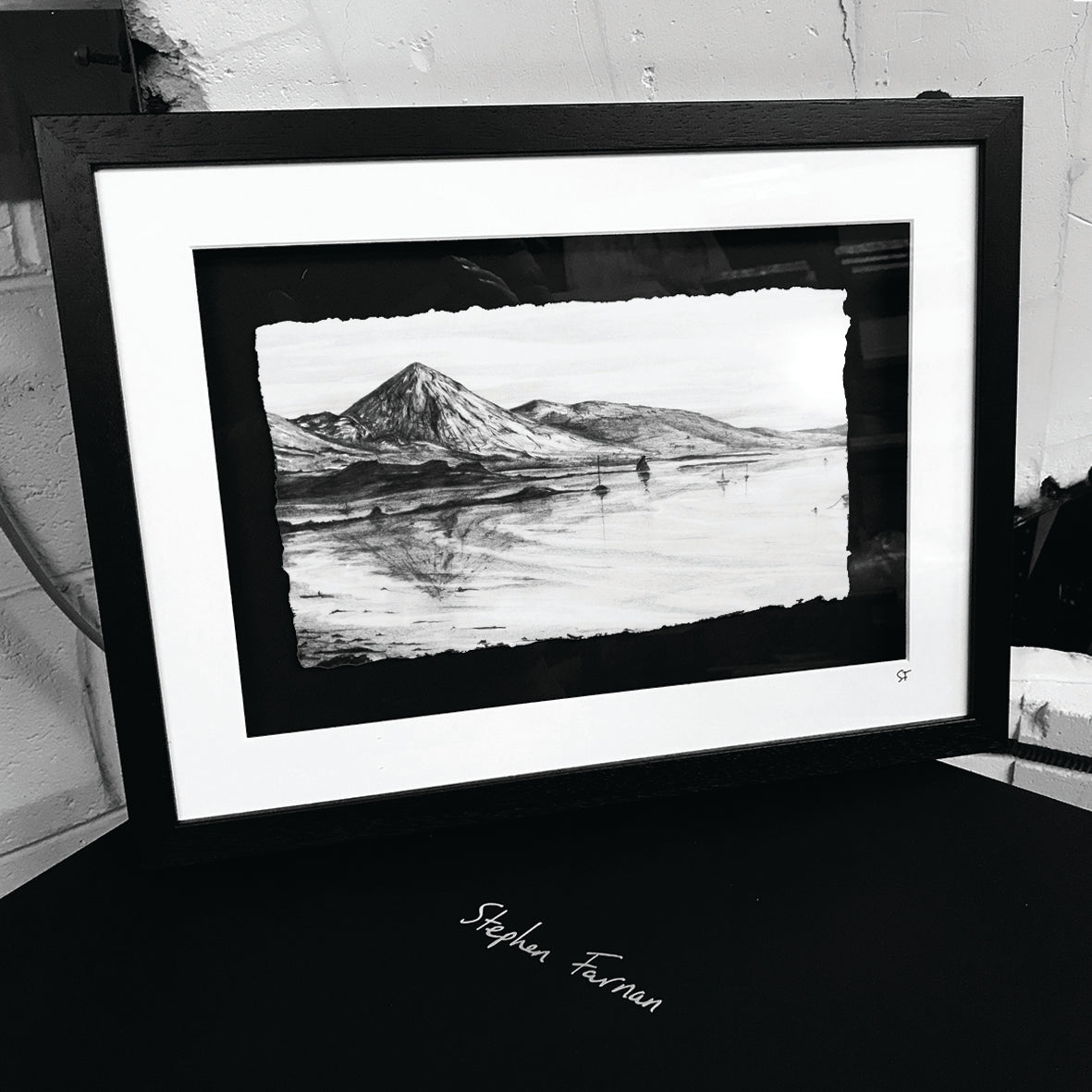 CROAGH PATRICK AT CLEW BAY - Mountain The Reek West of Ireland County Mayo by Stephen Farnan
