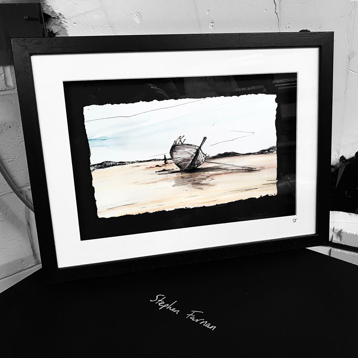 CASTAWAY - Shipwreck Boat Bád Eddie County Donegal by Stephen Farnan