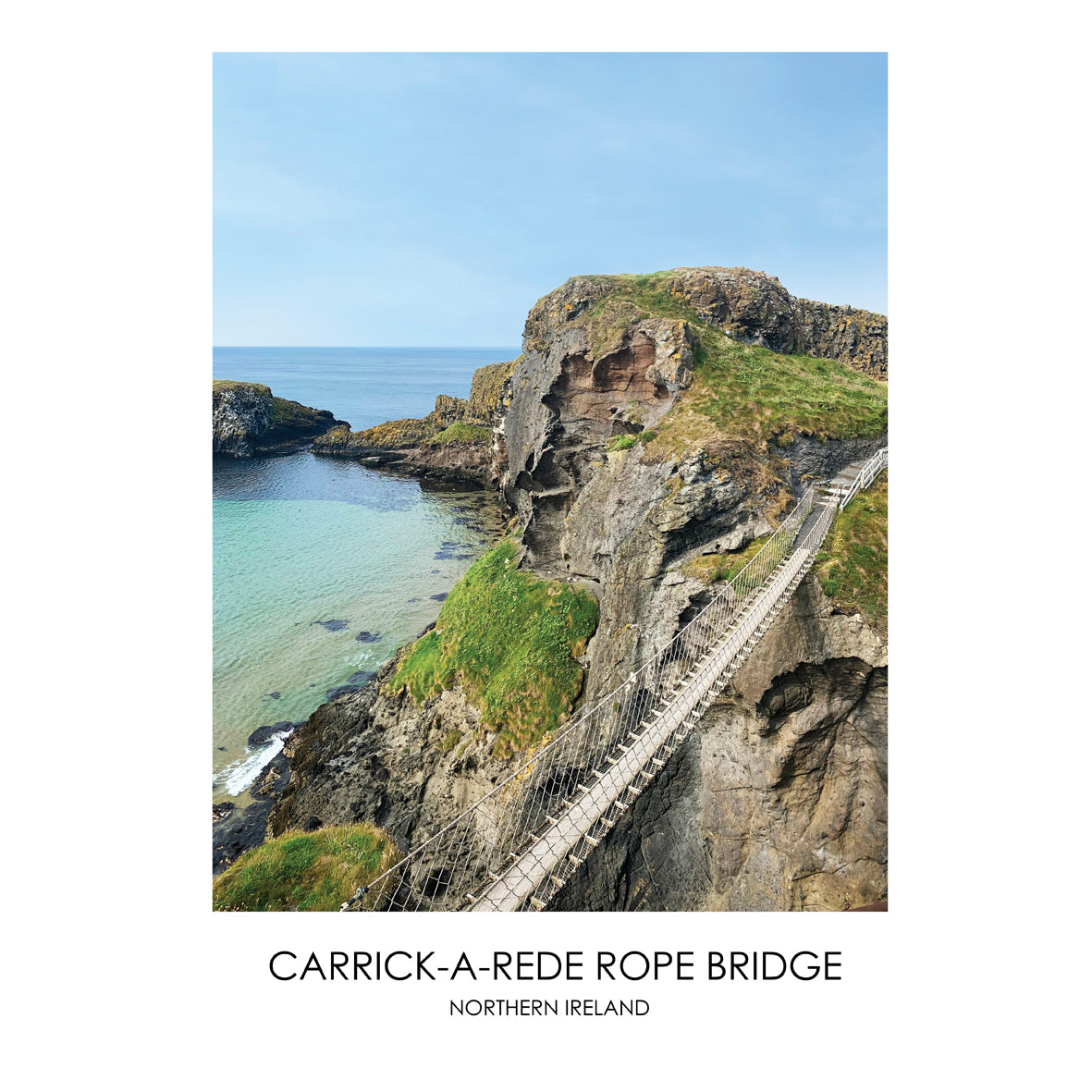 Carrick-a-Rede Rope Bridge - Contemporary Photography Print from Northern Ireland