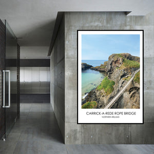 Carrick-a-Rede Rope Bridge - Contemporary Photography Print from Northern Ireland