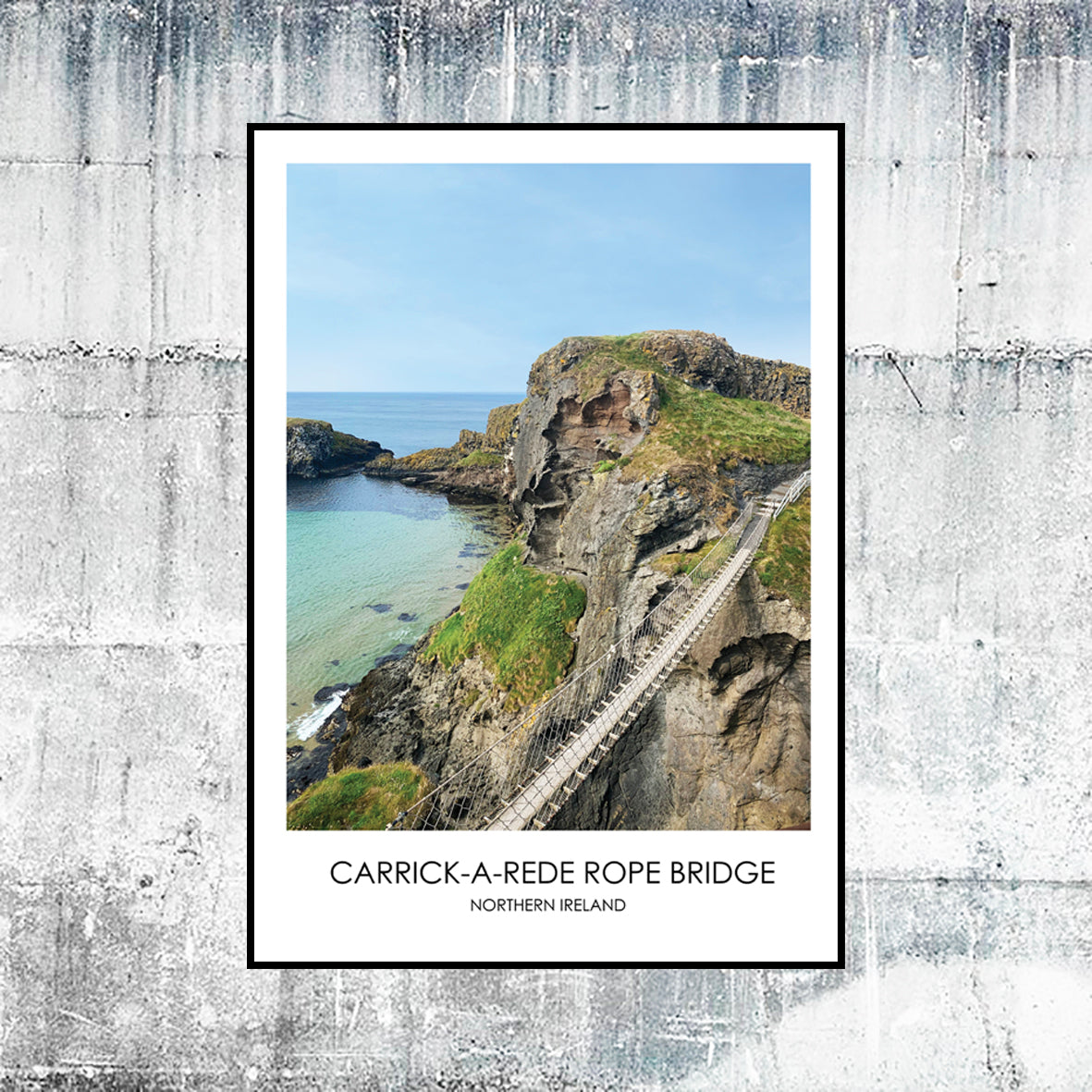 Carrick-a-Rede Rope Bridge - Contemporary Photography Print from Northern Ireland