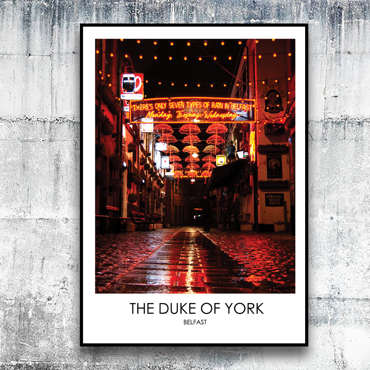 THE DUKE OF YORK BELFAST - Night - Contemporary Photography Print from Northern Ireland