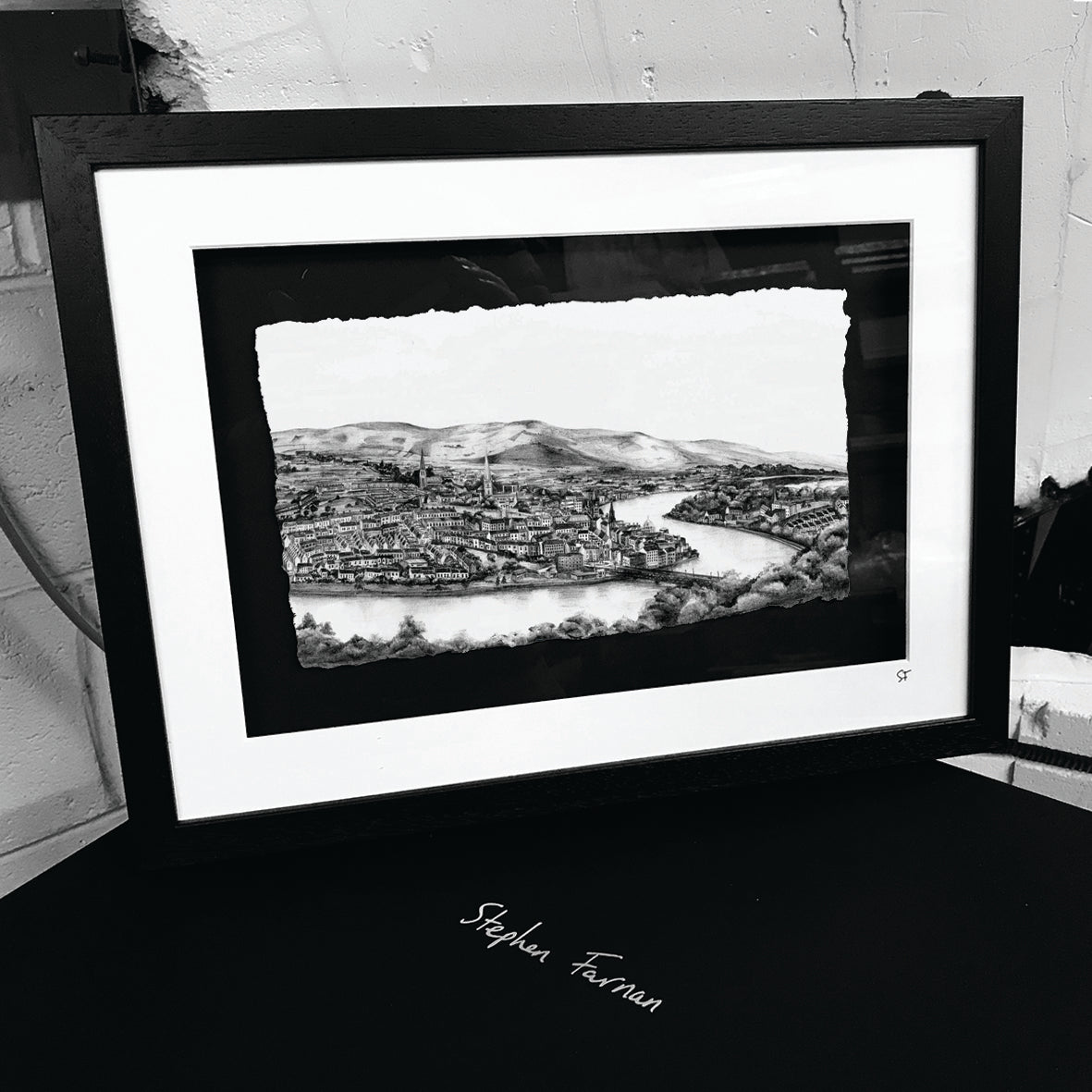DERRY FROM THE WATERSIDE - Walled City County Derry by Stephen Farnan