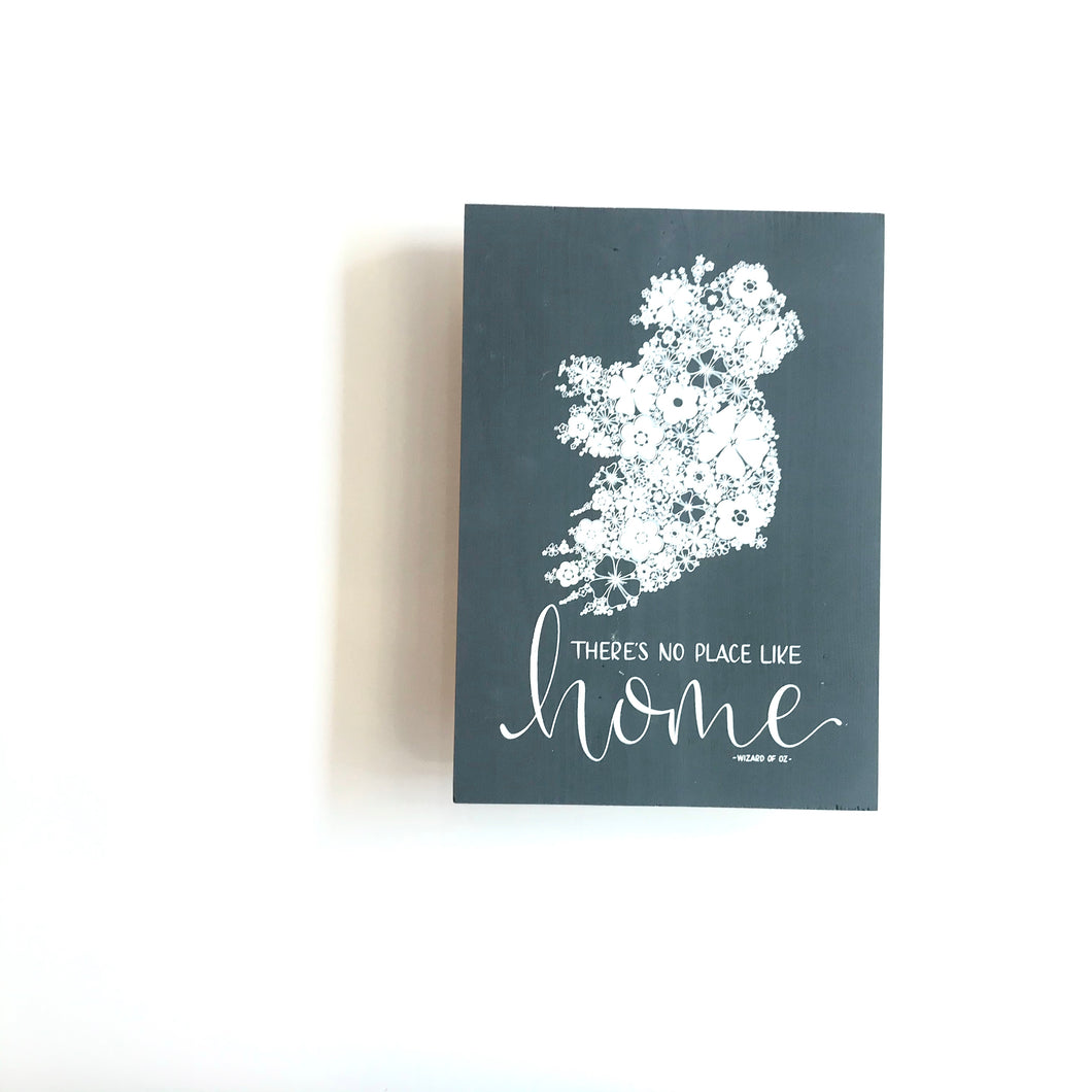 THERE’S NO PLACE LIKE HOME - Wizard of Oz - Once Upon a Dandelion - Wood Art Sign - Made in Ireland