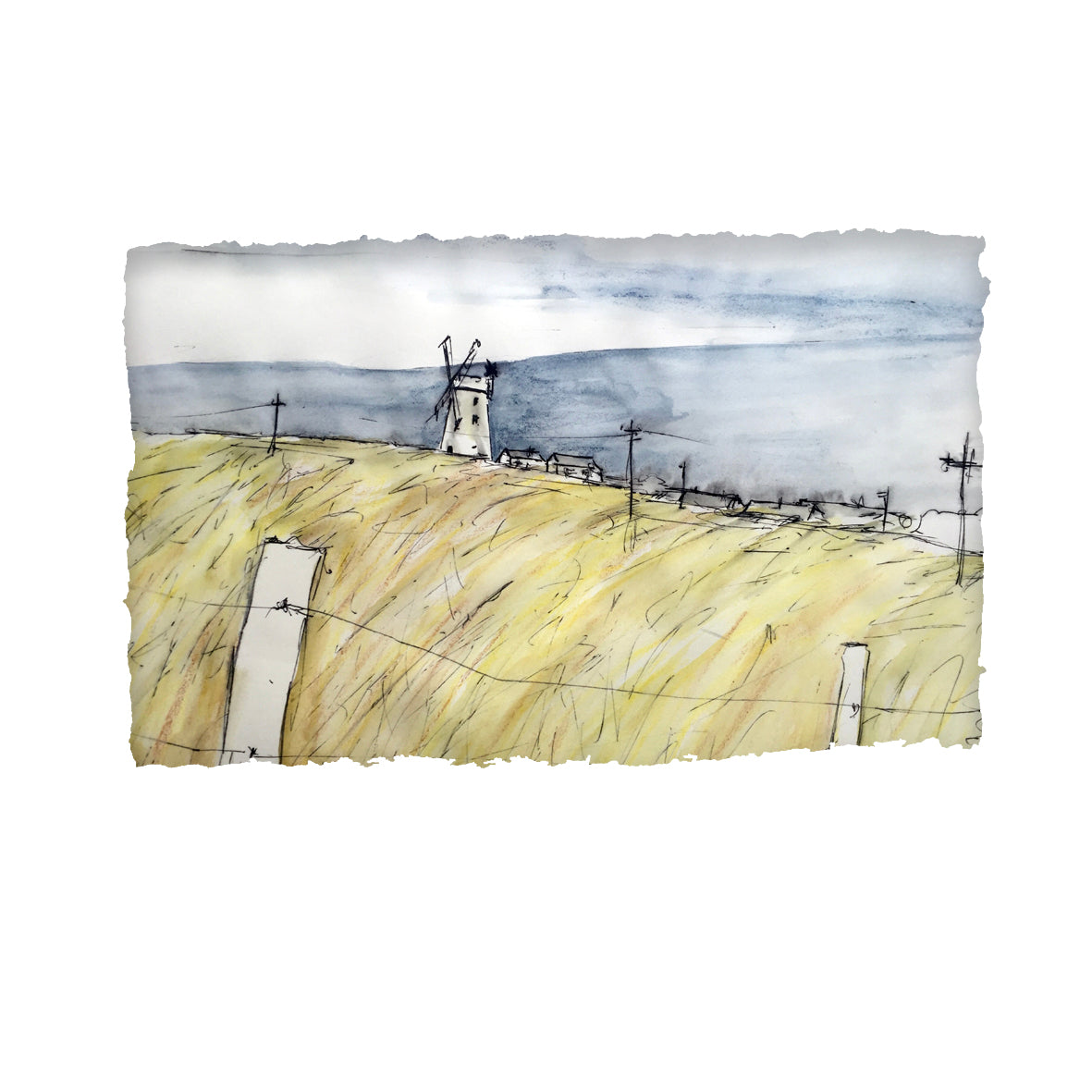 FIELDS OF GOLD - Irish Windmill Ireland by Stephen Farnan