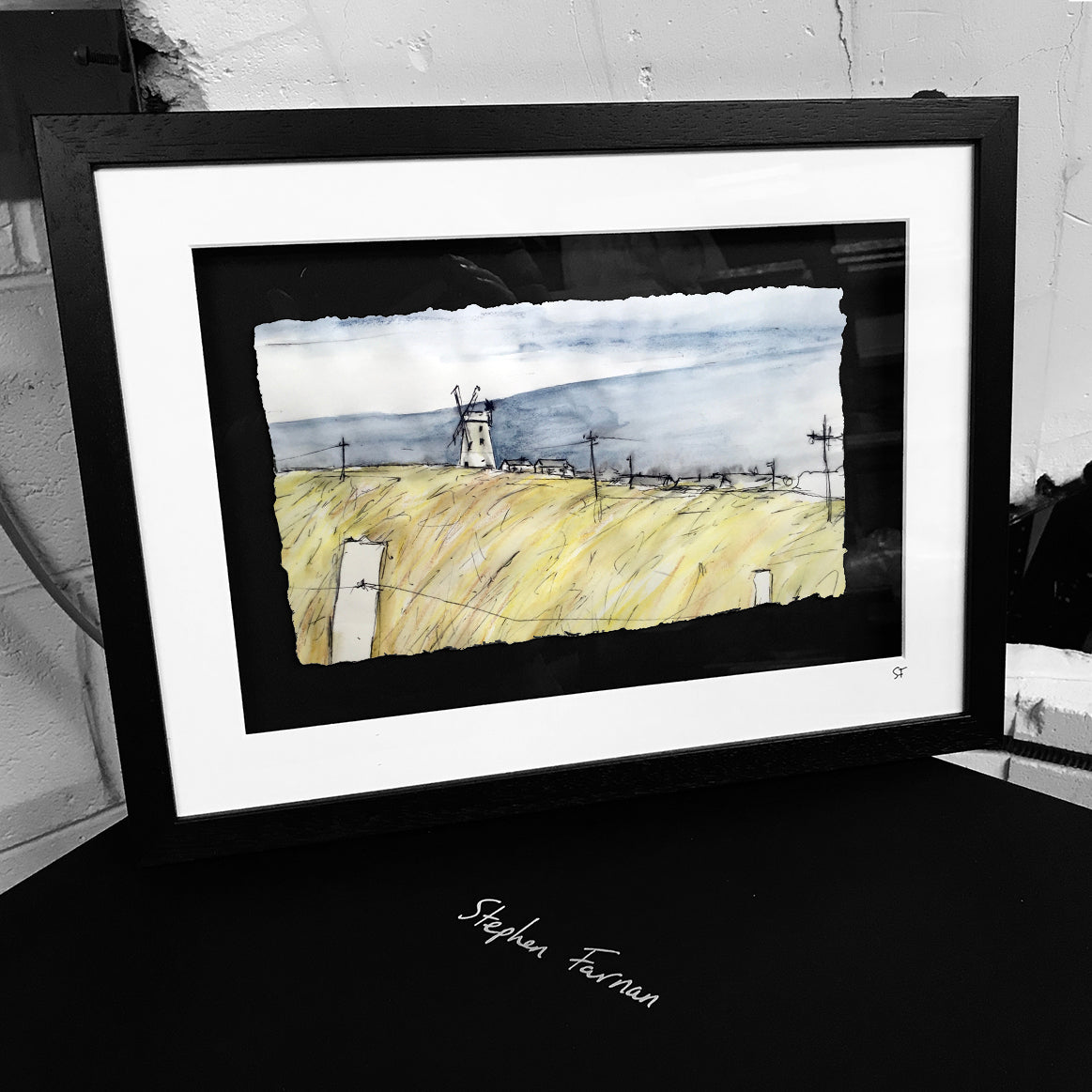 FIELDS OF GOLD - Irish Windmill Ireland by Stephen Farnan