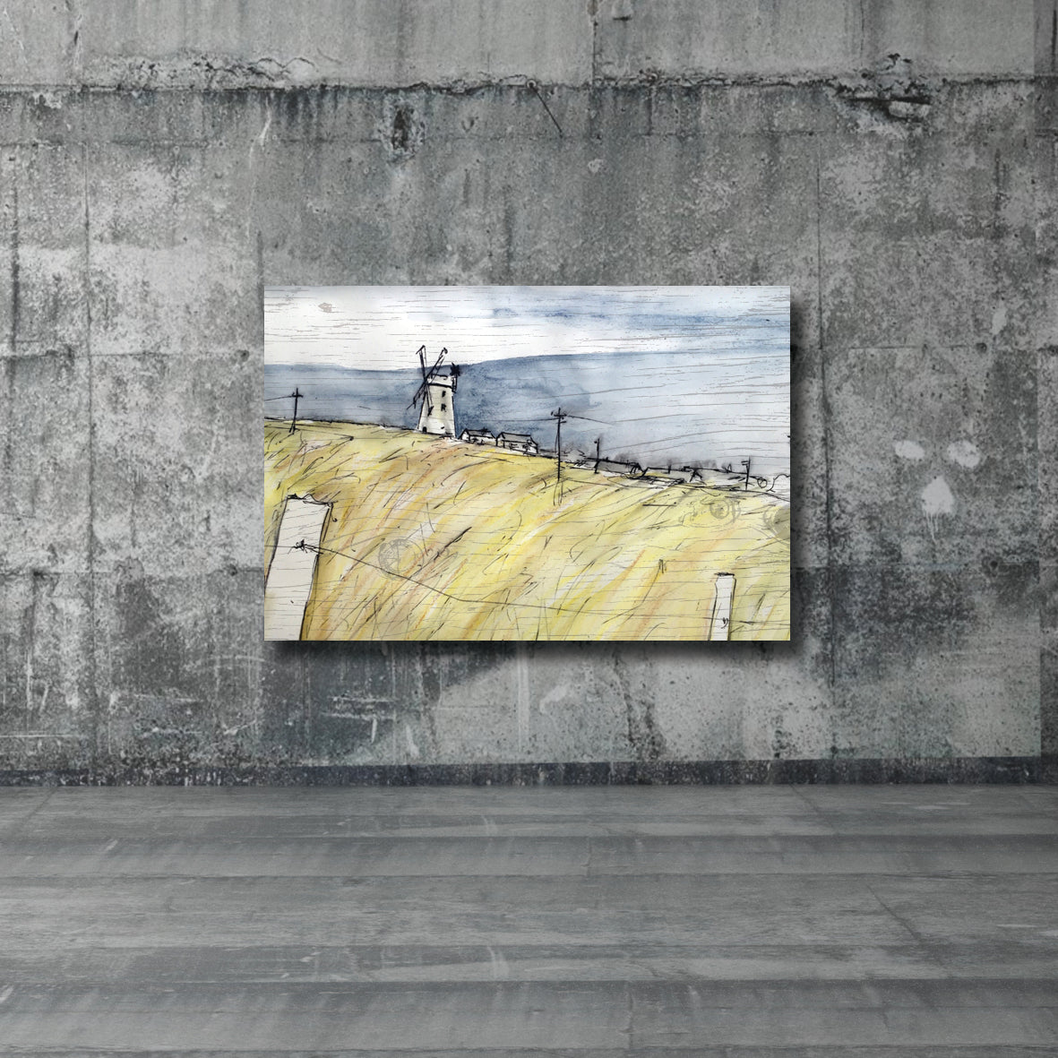 FIELDS OF GOLD - Irish Windmill Ireland by Stephen Farnan