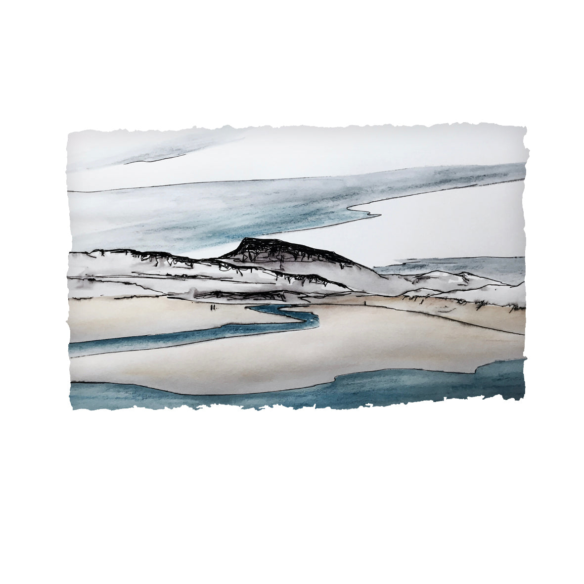 FALCARRAGH BEACH - Muckish Mountain Beautiful County Donegal by Stephen Farnan
