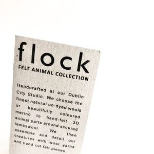 The WHALE - Felt Wool Animal Art by Flock Studio - Made in Dublin, Ireland