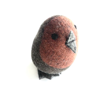 ROBIN - Felt Wool Animal Art by Flock Studio - Made in Dublin, Ireland