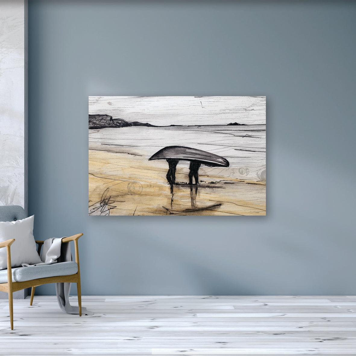 GOING HOME - Curragh Fishermen Boats West of Ireland by Stephen Farnan