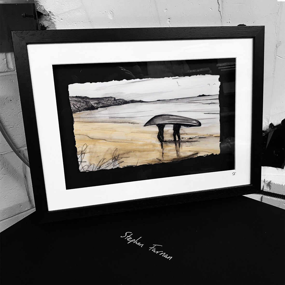 GOING HOME - Curragh Fishermen Boats West of Ireland by Stephen Farnan