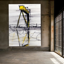 Load image into Gallery viewer, Goliath - Crane in Belfast Shipyard by Stephen Farnan
