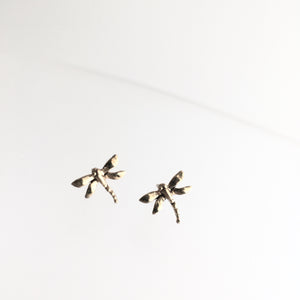 DRAGONFLY Gold Plated Earrings (Small)