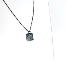 Load image into Gallery viewer, Oxidised Silver Sketch Pendant Necklace - Made in Belfast
