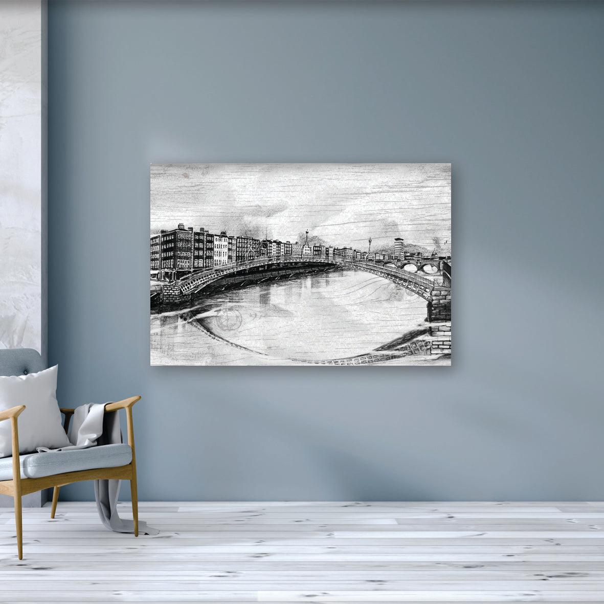 HA'PENNY BRIDGE, DUBLIN - Old Bridge in the Heart of Dublin City by Stephen Farnan Made in Ireland