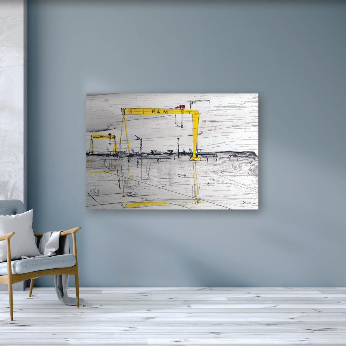 HARLAND & WOLFF - The Cranes Shipyard Samson Goliath County Antrim by Stephen Farnan