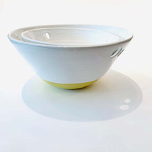 Load image into Gallery viewer, Yellow Large &amp; Medium Bowl Set - Diem Pottery
