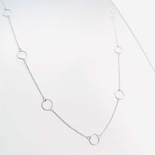 Load image into Gallery viewer, Silver 9 Circle Necklace
