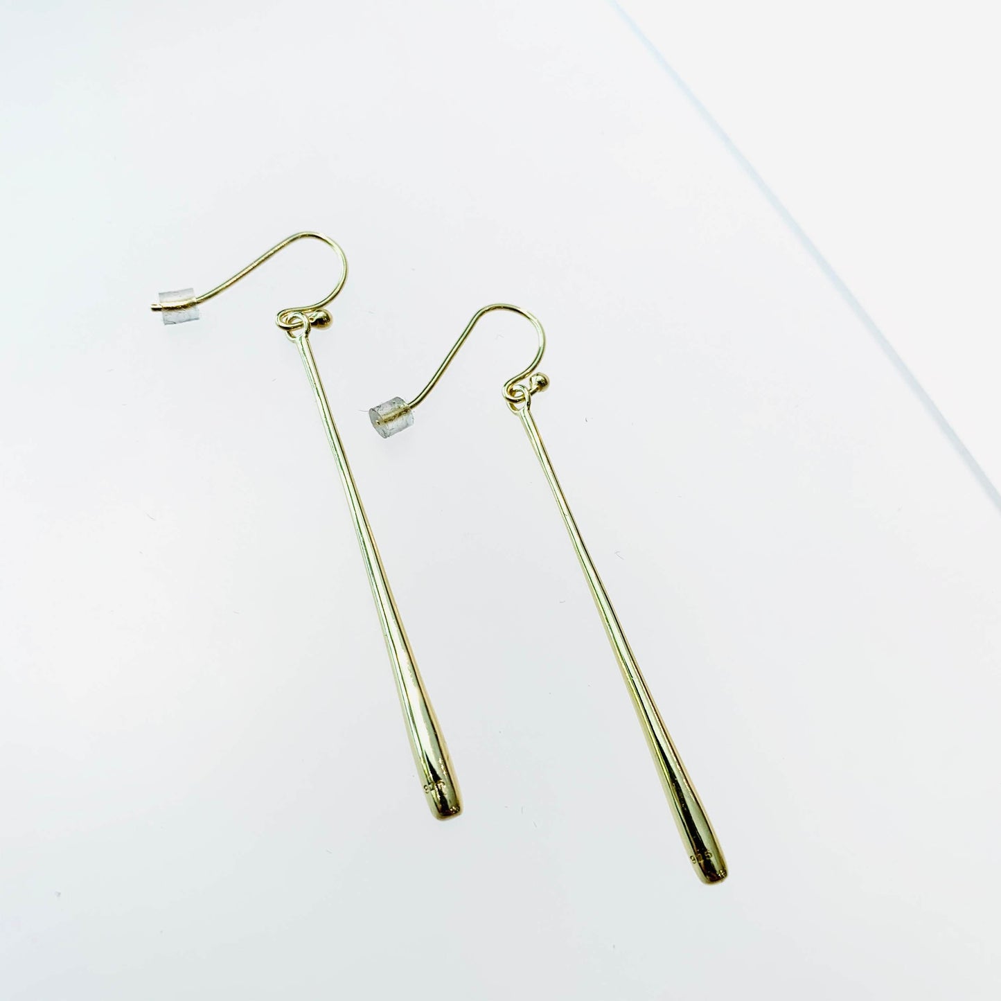 Gold Linear Drop Earrings