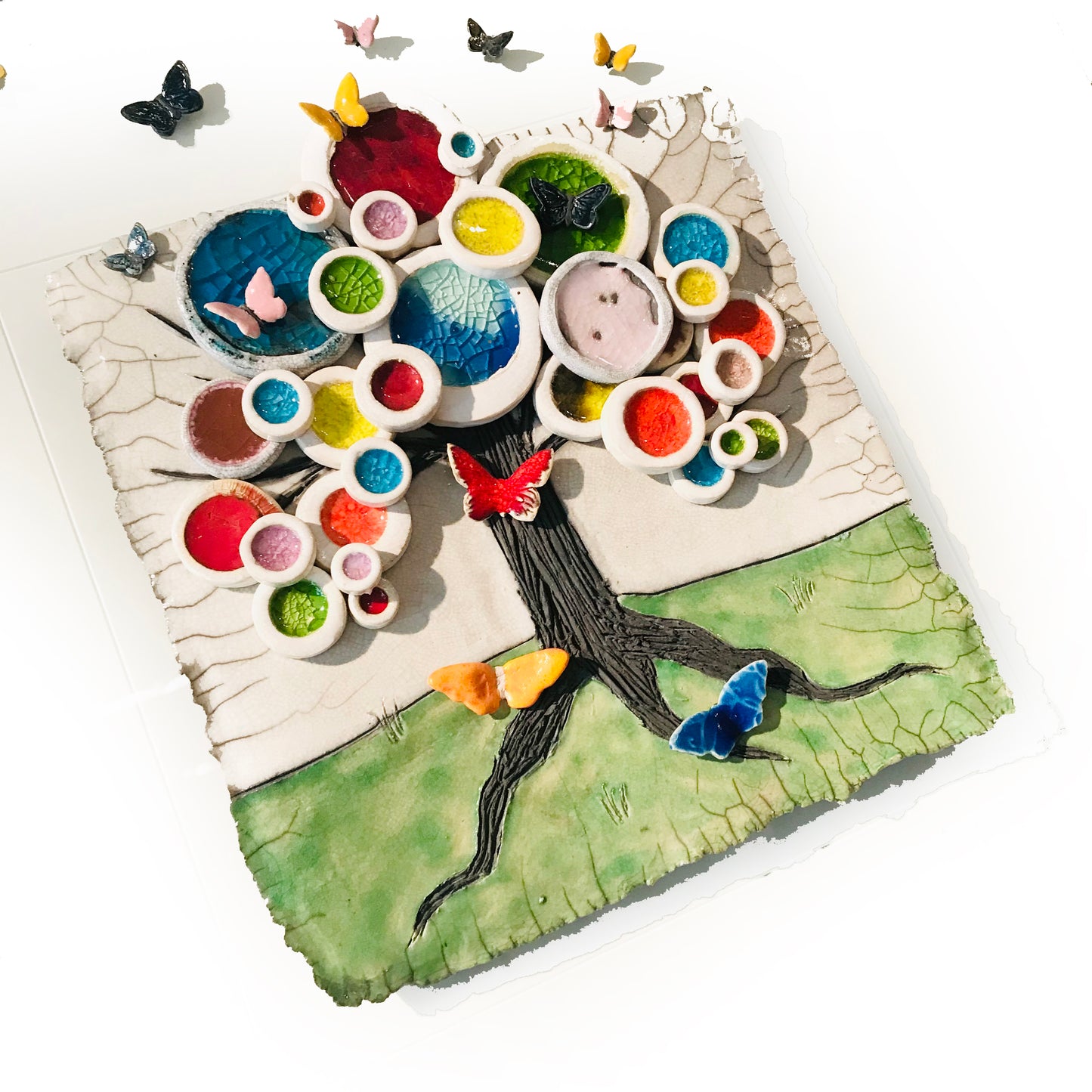 TREE OF LIFE - Large - Raku Ceramic Art by Rebeka Kahn