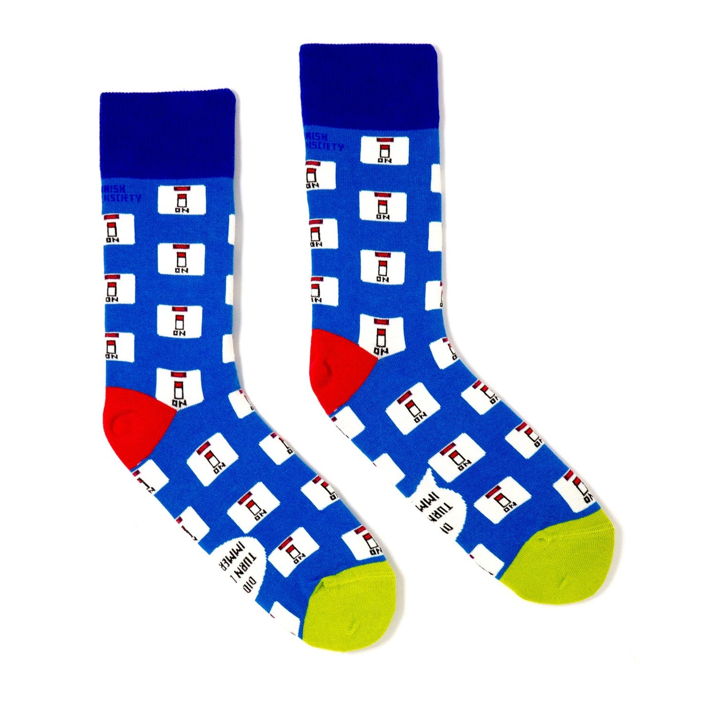 DID YOU TURN OFF THE IMMERSION? - Funny Irish Socks Made in Ireland