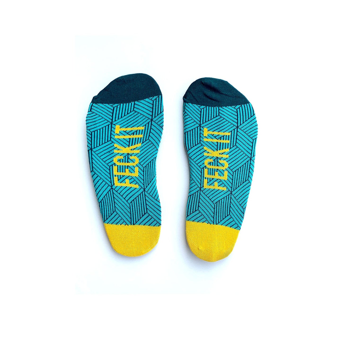 FECK IT - Blue - Funny Irish Socks Made in Ireland