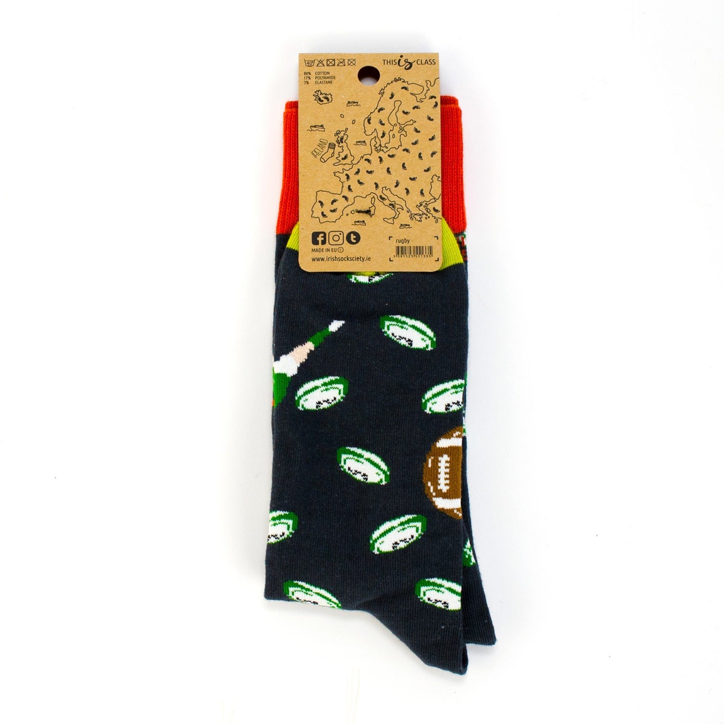 IRISH RUGBY - Funny Irish Socks Made in Ireland