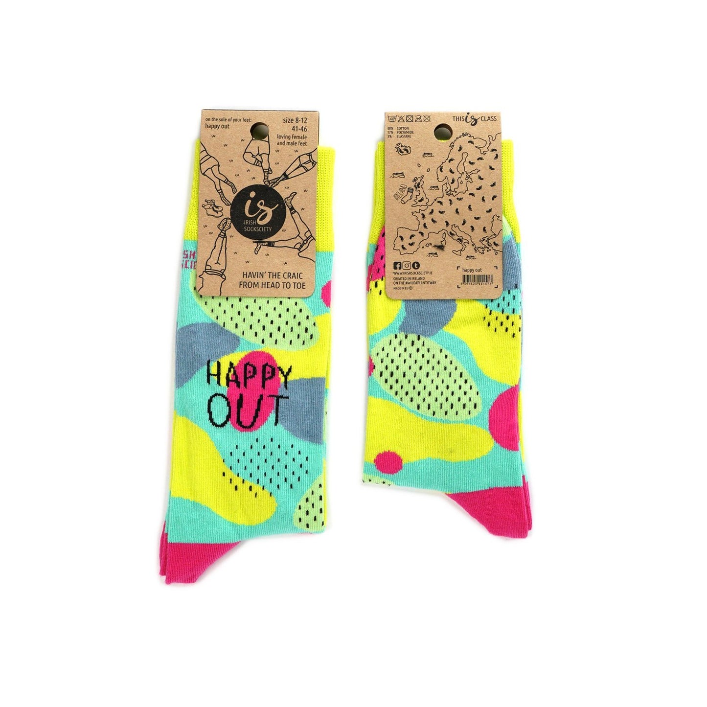HAPPY OUT - Funny Irish Socks Made in Ireland