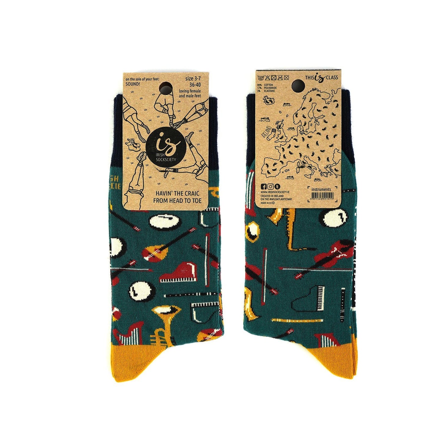 SOUND! SESSION - Funny Irish Socks Made in Ireland