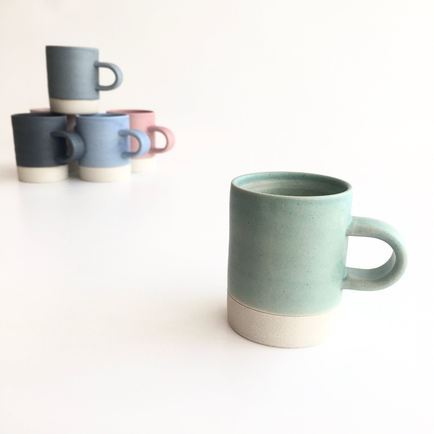 GREEN - Mug - Hand Thrown Contemporary Irish Pottery